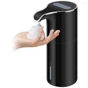 Bath Accessory Set Foam Soap Dispenser Automatic - Touchless USB Rechargeable Electric 450ML Black