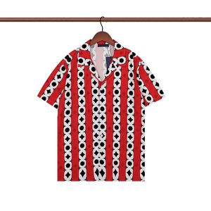 2024 Erkek Elbise Gömlek Tasarımcı Gömlekler Erkek Gömlekler Moda Mektup İpek Bowling Gömlek Sıradan Gömlek Erkekler İnce Fit Kısa Kollu Bluz Tişört Üstleri Plus Boyut M-XXL