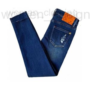 Designer Mulheres Jeans Designer Europeu Inverno Apertado, Alto Elástico, Slim Azul para Mulheres Pequenos Pés Lápis Calças Rio0 Kiib