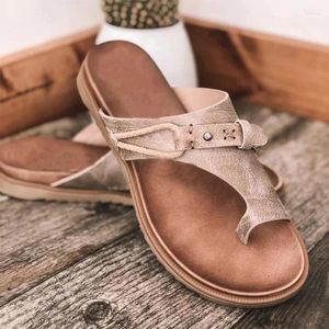 Chinelos 2024 verão moda feminina casual confortável ortics correção sandálias de dedo aberto salto plano flip flops sapatos de praia