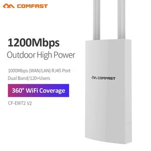 Comfast AC1200 Открытая точка доступа Высокая мощность 24G 5 ГГц Гигабитный маршрутизаторAP Повторитель Wi-Fi антенна большого радиуса действия для уличного сада 240113
