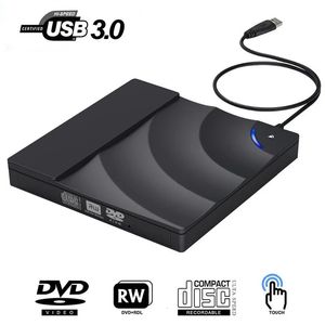 Portátil de alta velocidade USB 3.0 CD DVD-RW Unidade Óptica Externa Leitor de Disco Fino Desktop PC Laptop Tablet Promoção DVD Player 240113