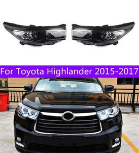 Farlar Toyota Highlander far için araba farları 20 1520 17 Kartal Göz Yeni Kluger LED DRL HID Kafa Lambası Angel Göz Bi Xenon Işık