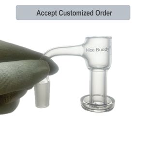 Terp Slurper Banger For Glass Dab Rig Bong - Full Weld Quartz Bowl / 10mm 14mm Male Joint