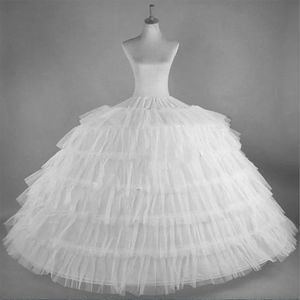 Yüksek Kaliteli Beyaz 6 Hoops Gelinlik için Petticoats Plus Boyutu Kabarık Quinceanera Elbise Malzemeler Crrinoline Pettycoat Hoop Etek Gelin Aksesuarları