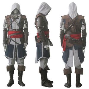 Assassin's Creed IV 4 Bandeira Negra Edward Kenway Cosplay Conjunto Completo Custom Made Express 200U