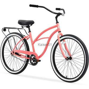 Bicicletas ao redor do bloco Bicicleta feminina Beach Cruiser 1/3/7/21 Velocidade Bicicletas 26/24 Rodas Várias Cores