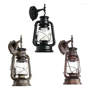 Lámparas de pared E27 Retro Vintage antiguo farol rústico aplique de luz lámpara de noche decoración Industrial comedor dormitorio luz