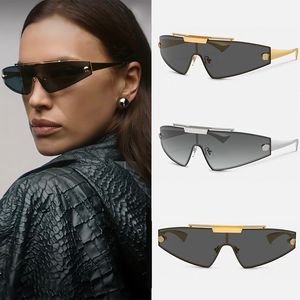 Высококачественные солнцезащитные очки в металлической оправе для мужчин и женщин, модные дизайнерские уличные фотографии, роскошные уличные зеркала с несколькими цветами на выбор в коробке VE6748