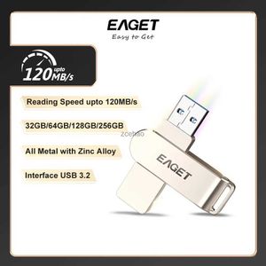 Unità flash USB EAGET F60 USB 32 GB PenDrive 64 GB 128 GB 256 GB Unità flash USB Memory Stick USB 3.2 per telefono portatile o versione superiore