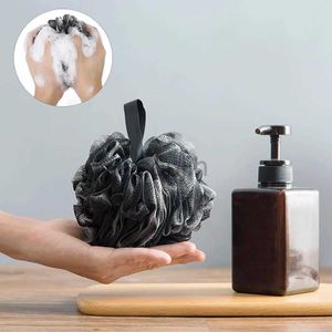 Bath Tools Accessories Soft Shower Mesh Foaming Exfoliating Scrubber Black Bath Bubble Ball Body Skin Cleaner Cleaning Tool Bathroom Accessories zln240116