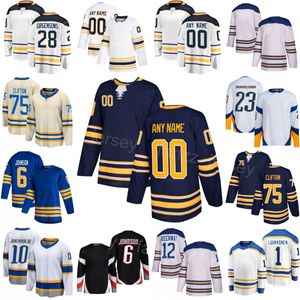 Takım Hokey 1 Ukko-Pekka Luukkonen Jersey Çocuk Erkek Kadınlar 75 Connor Clifton 28 Zemgus Girgensons 6 Erik Johnson 12 Greenway 10 Henri Jokiharju 23 Mattias Samuelsson