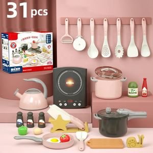 DIY Pretend Play Simulation House Cut Vegetable Cooking Game Set Child Enlightenment Fun Toy Children Gifts 240115