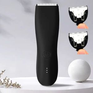 Elektrik Vücut Groomer Kasık saç düzeltici Erkekler için Balls Tıraş Makiner Kesme Erkek Hassas Özel Parçalar Jilet Seks Yeri Yüz Kesti 240116