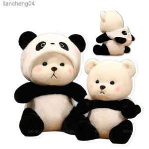 Doldurulmuş peluş hayvanlar 25-60cm dev oyuncak ayı cosplay panda dinozor civciv bunny pig kawaii kapüşonlu karikatür hayvanları peluş yastık oturma çocukları doğum günü