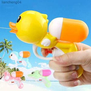 Areia jogar água diversão forma bonito crianças natação água armas engraçadas para brinquedo de banho simulação criativa pinguim pistola de água de plástico