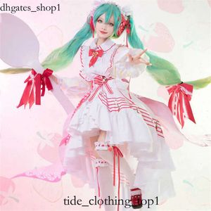 Hoodie Anime Kostümleri Kawaii Hatsunes Miku 15. Yıllık Cosplay Comes Giyim Miku15th Cos Pembe Prenses Lolita Elbise Wome Teması Tasty 28 için Cadılar Bayramı Partisi