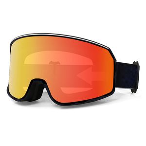 Açık hava spor kayak gözlükleri, sis önleyici, anti -rüzgar ve anti -kum büyük silindirik kar gözlükleri, erkek ve kadın dağcılık ve kar ekipmanları, kayak gözlükleri
