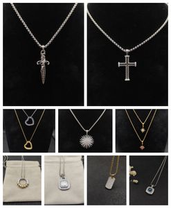 Colar vintage espada cruz fé pingente 18k banhado corrente delicada minimalista simples minúsculo deus senhores oração jóias religiosas presente jóias com caixa de presente