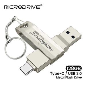 USB-Sticks 2 in 1 OTG USB-C Flash Pen Drive Metall Memory Stick USB 3.0 Flash Disk 64GB 128GB 256G USB3.0 Dual C Pendrive