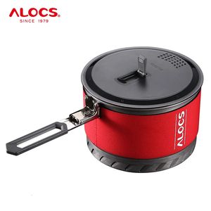 ALOCS CWS10 CWS1 Dış Heat Exchange Kampı Pişirme Pot Tenceresi Yürüyüş için Katlanır Koyu Backpacking Piknik 240117