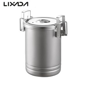 Camping Hiking Rice Cooker Outdoor Portable Picnic Cookware Stainless Steel Pot Multifunctional Travel Cooking Accessory 240117