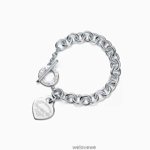 Tasarımcı Mücevherleri Kadınlar Bilezik Klasik T Ev 925 STERLING Gümüş Kalp Yepyeni Elmas Okhead Aşk Kolye Bilezik Moda El Giyim Toptan 60AX
