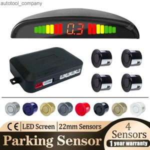 Yeni Otopark Sensörü Park kiti LED Ekran 22mm 4 Sensörler Arka Işık Ters Yedekleme Radar İzleme Sistemi 8 Renkler 12V