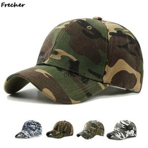 Top Caps 2021 Pamuk Camo Beyzbol Kapağı Erkekler için Snapback Hats Sıradan Baba Kemik Kamuflaj Kapakları Ordu Taktik Kepçesi Kamyoncu Hat Casquette YQ240117