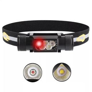 Sofirn H05B USB Rechargeable Headlamp Red White LED Light 18650 Head Capming Flashlight 240117