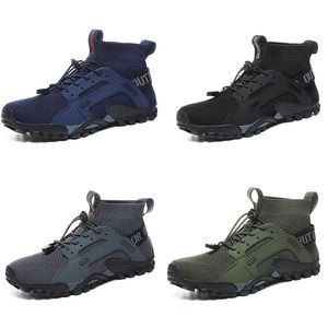 No Brand Hiking Shoes men women dark green navy gray blue breathable mens trainers sports shoes