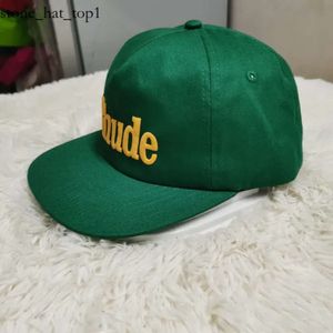 Rhude Tasarımcı Mavi Mektuplar Taç Nakışları Rhude Hat Erkek Kadınlar Ayarlanabilir Güneş Koruyucu Mesh Patchwork Beyzbol Kapağı Moda Yüksek Kaliteli Gelgit Markası Rhude Caps 7587