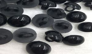 500 pçs 10mm acrílico cogumelo preto haste botões de plástico botão decorativo negro diy costura olho para bonecas brinquedo olhos pt1334068510