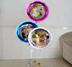 2460cm Yuvarlak Folyo Balonları Özelleştir Resim PO POS BASKI HELIUM Şişme Logo Tasarımı Reklam DIY Düğün Doğum Günü B4387883