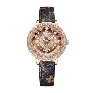 Grande qualidade impressão feminina designer relógios de pulso diamantes vida à prova dwaterproof água com caixa senhora luxo dial 33mm quartzo relógios no439