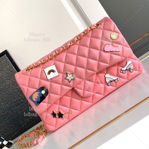 Çantalar 10a Kadınlar İçin Klasik Çantalar Kuzu derisi Deri Yapım Ayna 1: 1 Kalite Tasarımcı Lüks Çantası Moda Omuz Çantası Crossbody Çanta Debriyaj Çantası Hediye Kutusu Seti WC177