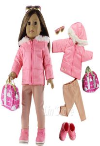 Модный комплект одежды для кукол, наряд для игрушечной одежды для американской куклы 18 дюймов, повседневная одежда, множество стилей на выбор B043734260