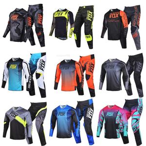 Narin Fox Motocross Jersey Pantolon 180 360 Dişli Set Men Moto MX Combo Enduro Kıyafet Motosiklet Ekipman Bisiklet Takım ATV Kitleri