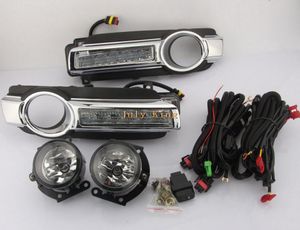 Temmuz Kral Led Gündüz Koşu Foları Sis Lambası Montaj Kılıfı Mitsubishi Pajero V93 V97 20152020 LED DRL Sarı Turn Signa9218622