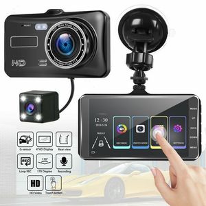 Hot selling car high-definition 4-inch 2.5D touch dual recording cross-border car black box DVR with WiFi driving recorder car dvr