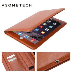 Tablet PC Kılıfları Torbalar Ultra Yumuşak PU Deri Kılıf IPad 12.9 Air 1 Hava 2 Kapak Retro Manyetik El Strap Tablet Tutucu Stand FLICH FASEA YQ240118