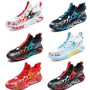 2024 Spor Ayakkabıları Erkek Kadın Siyah Beyaz Sarı Kırmızı Mavi Yeşil Mans Basketbol Ayakkabıları