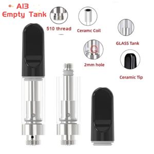 USA A13 Boş Vape Tank Cam Kartuşu Tank Yağı Buharlaştırıcı 0.5ml 1ml Vape Kalem Stil Yağ Atomizer 510 Cam Kartuşlar Seramik Uç Seramik Bobin O Pen Buharlaştırıcı Kalem