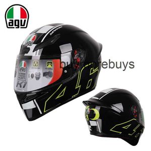 Full Yüz Açık Agv Kask K Motosiklet Yarışı Tam Kask Tam Kapsam Anti Sisli Erkekler ve Kadın Tüm Mevsimler Tam Kask Spor Araba Kask Motosiklet Koşu Kask UC61