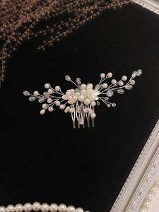 Başlıklar Toptan Kristal Düğün Kafası Takı Kadın Çiçek Saç Tomberi Rhinestone Gelin Aksesoriss İnci Nedime Başlık