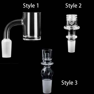 3 Stil 20mm 25mmod Düz Üstü Domuness Sigara Kuvars Enail Banger 10mmm 14mm 18mm Cam Su Bongs için Erkek Kadın E Çiviler Dab Teçhizatlar Borular