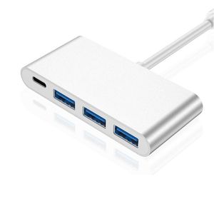 Computer Cables Connectors Type-C To Usb 3.0X3 Addpd 3.1 Type C 3.0 Hub Pd Charging Converter Adapter For Book Mtifunctional 50Pcs/Lot Dhkox