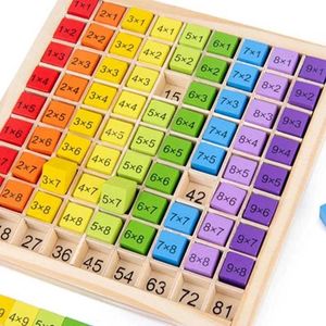 Learning Toys Montessori Educational Wooden Math Toys For Kids Children Baby Toys 99 Multiplication Table Math Arithmetic Teaching Aids 240118