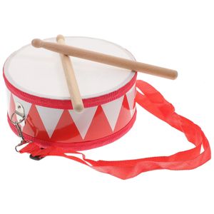 Малый барабан Музыкальная ударная игрушка Барабан Детский комплект для малышей Инструменты Развивающие игрушки Деревянный ребенок 240117