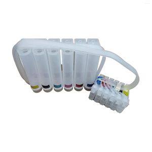 Ink Refill Kits Continuous Supply Professional 6 Colors 80Ml Replacement Refillable Ciss Diy Without Printer Accessory Drop Delivery C Dh9Cj